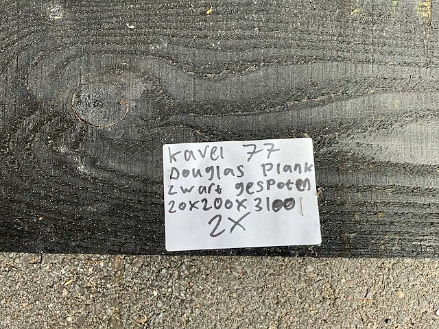 Douglas plank 3100x200x20 mm (2x) - afbeelding 3 van  3