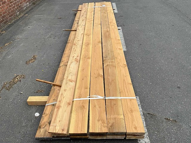Douglas plank 4000x16x144 mm (21x) - afbeelding 2 van  3