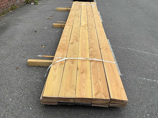 Douglas plank 4000x16x144 mm (25x) - afbeelding 2 van  5