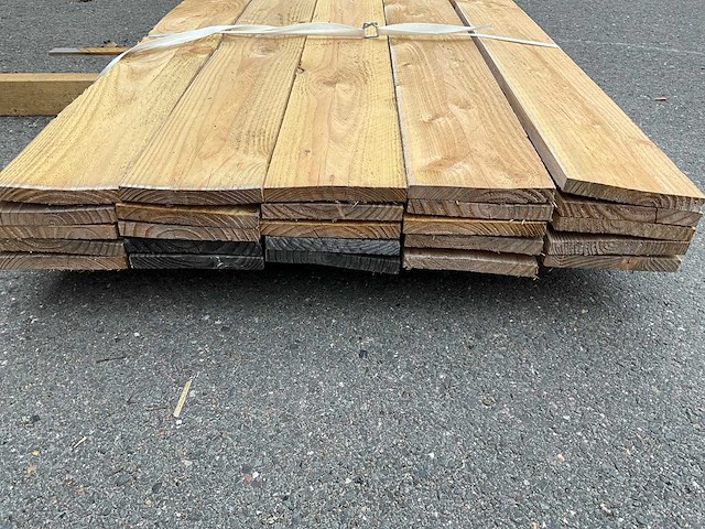 Douglas plank 4000x16x144 mm (25x) - afbeelding 3 van  5