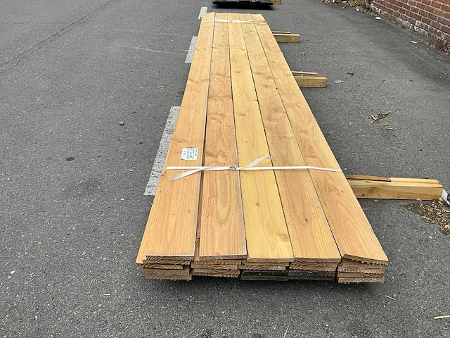 Douglas plank 4000x16x144 mm (25x) - afbeelding 4 van  5