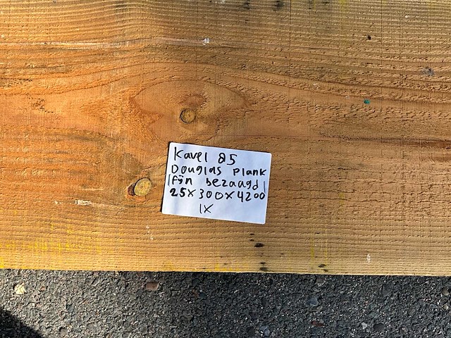 Douglas plank 4200x300x25 mm - afbeelding 3 van  3