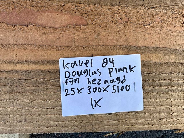 Douglas plank 5100x300x25 mm - afbeelding 3 van  3