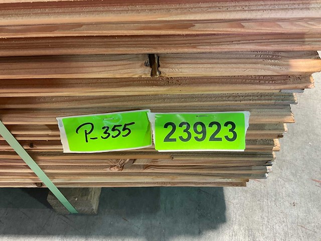 Douglas plank blokhutprofiel 300x19,5x2,8 cm (135x) - afbeelding 5 van  5