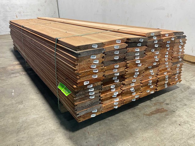 Douglas plank blokhutprofiel 300x19,5x2,8 cm (54x) - afbeelding 3 van  3
