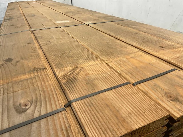 Douglas plank blokhutprofiel 400x19,5x2,8 cm (30x) - afbeelding 2 van  3