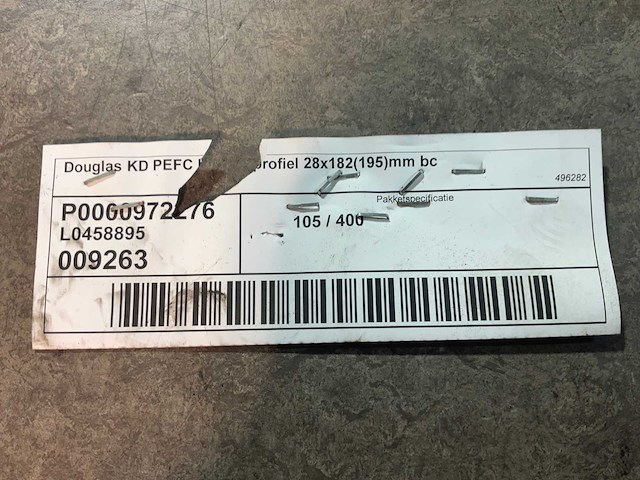 Douglas plank blokhutprofiel 400x19,5x2,8 cm (30x) - afbeelding 3 van  3