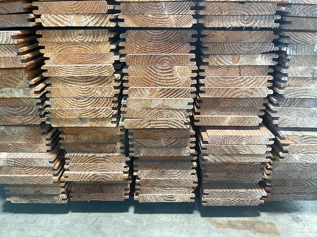 Douglas plank blokhutprofiel 400x19,5x2,8 cm (60x) - afbeelding 3 van  4