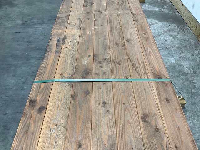 Douglas plank dubbel rhombus profiel 400x14x2,7 cm (54x) - afbeelding 3 van  7