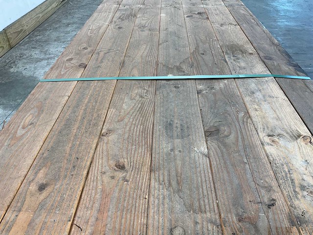 Douglas plank dubbel rhombus profiel 400x14x2,7 cm (54x) - afbeelding 2 van  2