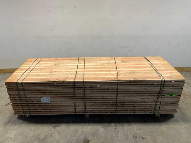 Douglas plank fijnbezaagd 300x14x1,5 cm (128x) - afbeelding 2 van  8