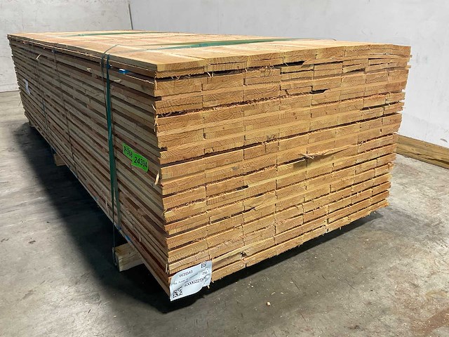 Douglas plank fijnbezaagd 300x14x1,5 cm (128x) - afbeelding 5 van  8
