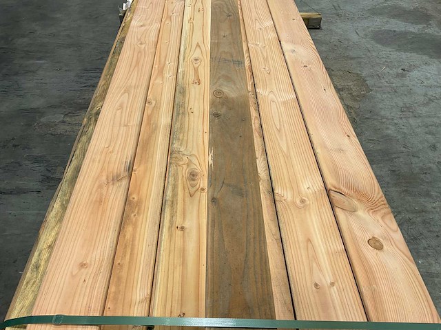 Douglas plank gedroogd en geschaafd 300x14x1,8 cm (39x) - afbeelding 5 van  9