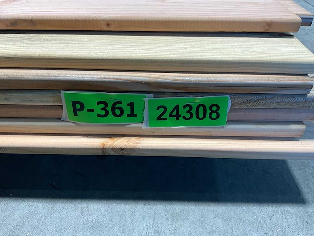 Douglas plank gedroogd en geschaafd 300x14x1,8 cm (39x) - afbeelding 9 van  9