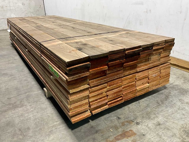 Douglas plank gedroogd geschaafd - 300x14,5x2 cm (75x) - afbeelding 5 van  8