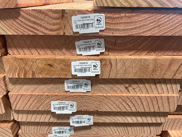 Douglas plank geschaafd 300x24,5x2,8 cm (34x) - afbeelding 9 van  9