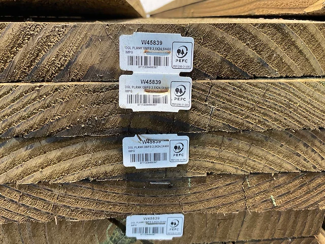 Douglas plank geschaafd/fijnbezaagd 400x24,5x2,8 cm (40x) - afbeelding 7 van  8