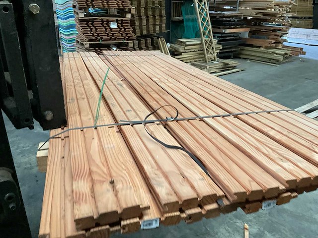 Douglas plank mes- en groef - 224x14,5x2,8 cm (13x) - afbeelding 3 van  12