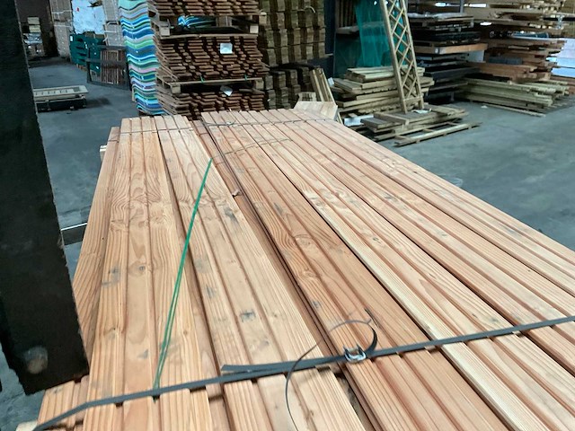 Douglas plank mes- en groef - 224x14,5x2,8 cm (13x) - afbeelding 4 van  12