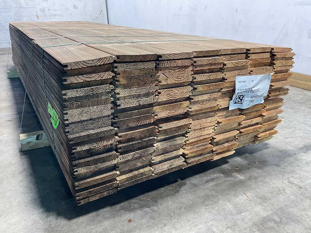 Douglas plank mes- en groef - 300x15x2,2 cm (100x) - afbeelding 5 van  8