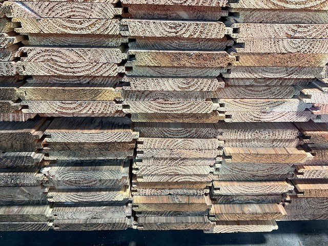 Douglas plank mes- en groef - 300x15x2,2 cm (100x) - afbeelding 6 van  8