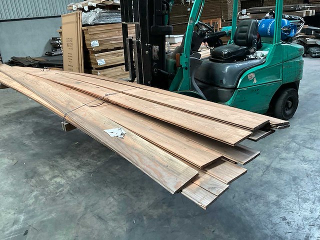 Douglas plank mes- en groef - 500x18x1,8 cm (16x) - afbeelding 1 van  14