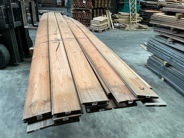 Douglas plank mes- en groef - 500x18x1,8 cm (16x) - afbeelding 11 van  14