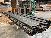 Douglas plank mes- en groef gezwart - 300x18x1,8 cm (31x)