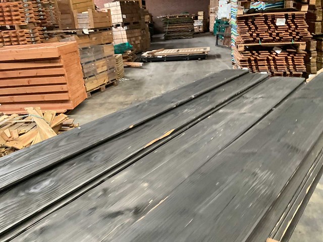 Douglas plank mes- en groef gezwart - 300x18x1,8 cm (31x) - afbeelding 5 van  14
