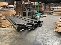 Douglas plank mes- en groef gezwart - 300x18x1,8 cm (31x) - afbeelding 1 van  14