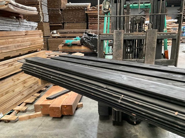 Douglas plank mes- en groef gezwart - 300x18x1,8 cm (31x) - afbeelding 9 van  14