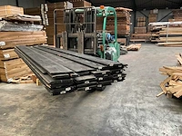Douglas plank mes- en groef gezwart - 300x18x1,8 cm (31x)