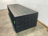 Douglas plank mes en groef zwart 300x19,5x2,8 cm (40x) - afbeelding 2 van  6