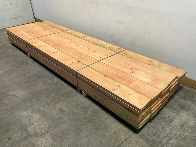 Douglas plank met v-groef geschaafd 410x23,5x3,8 cm (20x) - afbeelding 1 van  7