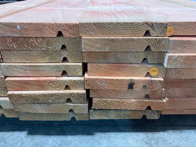 Douglas plank met v-groef geschaafd 410x23,5x3,8 cm (20x) - afbeelding 6 van  7