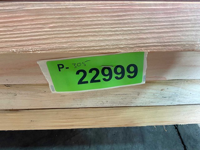 Douglas plank met v-groef geschaafd 410x23,5x3,8 cm (20x) - afbeelding 3 van  3