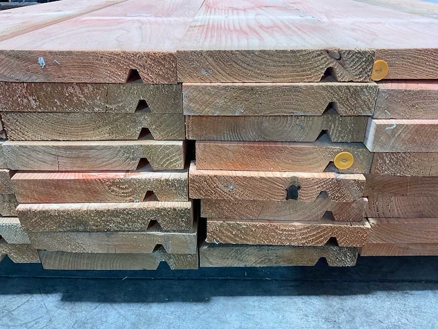 Douglas plank met v-groef geschaafd 410x23,5x3,8 cm (20x) - afbeelding 6 van  7
