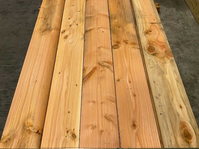 Douglas plank ruw - 400x20x2,2 cm (31x) - afbeelding 3 van  8