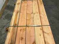 Douglas plank ruw - 400x20x2,2 cm (31x) - afbeelding 4 van  8