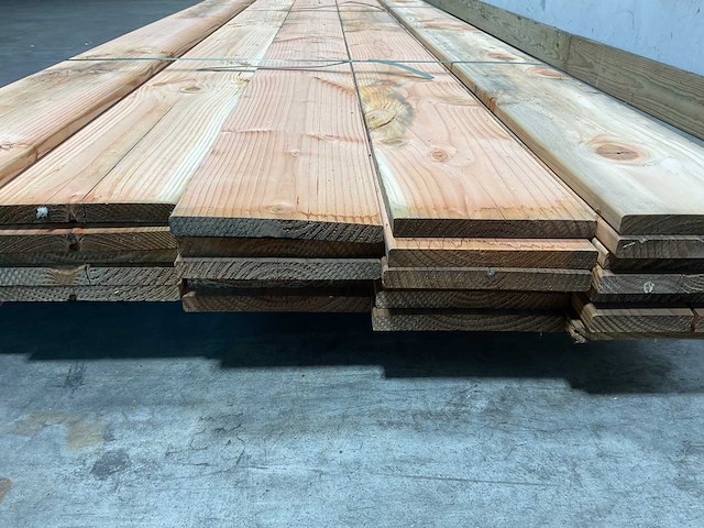 Douglas plank ruw - 400x20x2,2 cm (31x) - afbeelding 6 van  8