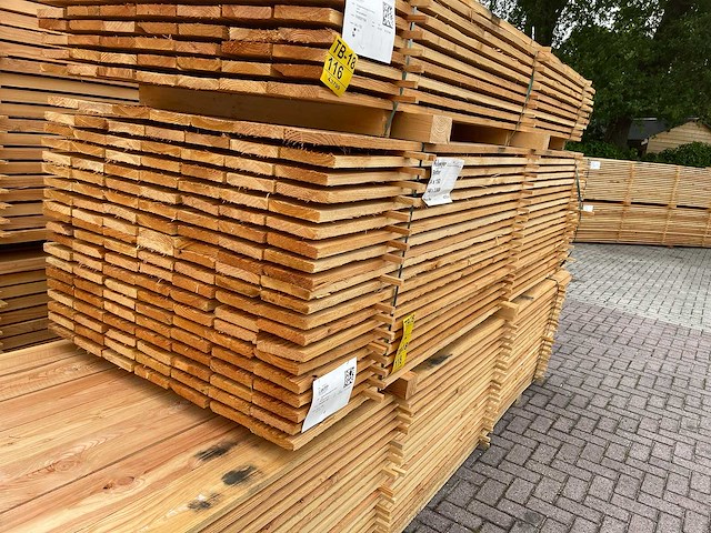 Douglas planken fijnbezaagd 3000x150x24mm (70x) - afbeelding 4 van  4
