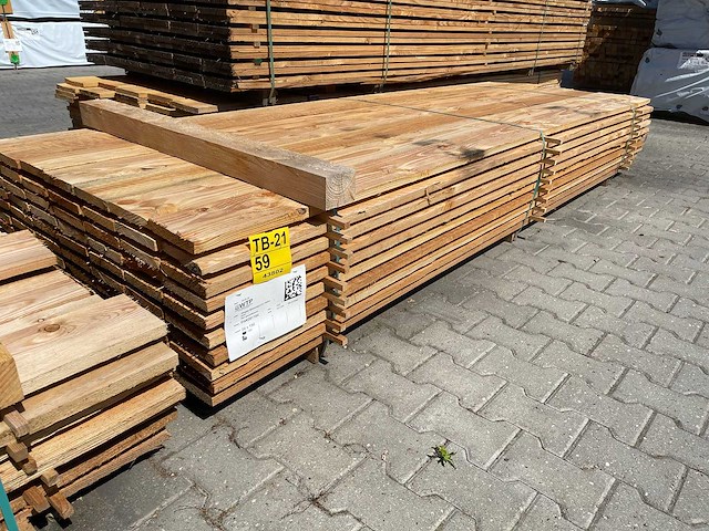 Douglas planken fijnbezaagd 3000x150x24mm (70x) - afbeelding 4 van  4