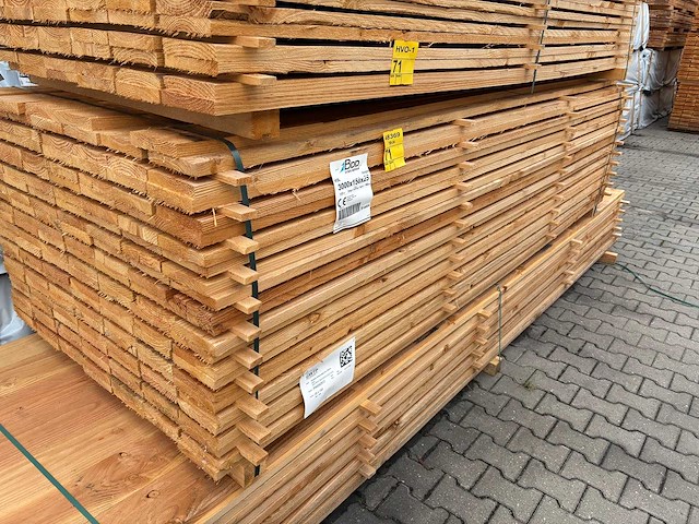 Douglas planken fijnbezaagd 3000x150x25mm (166x) - afbeelding 3 van  4
