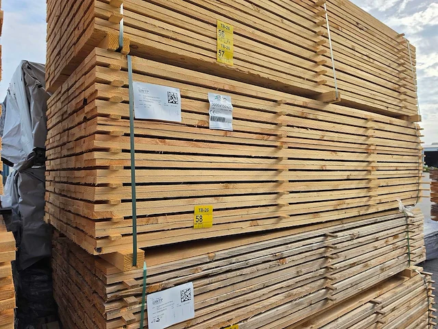 Douglas planken fijnbezaagd 3000x150x25mm (168x) - afbeelding 4 van  4