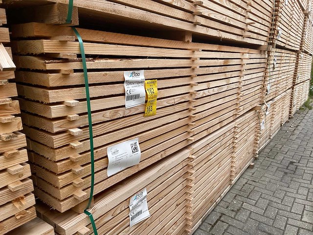 Douglas planken fijnbezaagd 3000x175x43mm (35x) - afbeelding 3 van  3