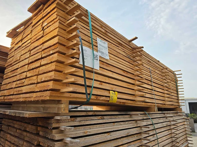 Douglas planken fijnbezaagd 3000x200x22mm (133x) - afbeelding 3 van  4