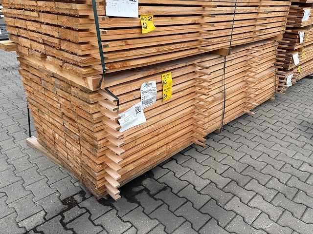 Douglas planken fijnbezaagd 3000x200x22mm (65x) - afbeelding 4 van  4