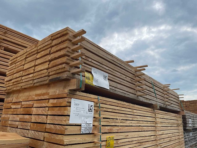 Douglas planken fijnbezaagd 3000x200x22mm (70x) - afbeelding 4 van  4