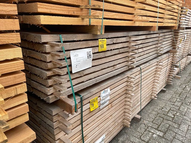 Douglas planken fijnbezaagd 3000x200x38mm (40x) - afbeelding 4 van  4