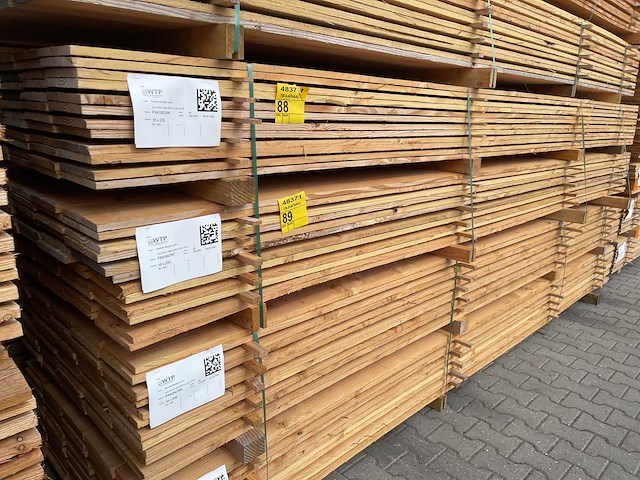 Douglas planken fijnbezaagd 4000x200x18mm (60x) - afbeelding 4 van  4